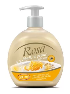 Rosa, Antybakteryjne mydło w płynie Miód, 500 ml - Mydła - miniaturka - grafika 1