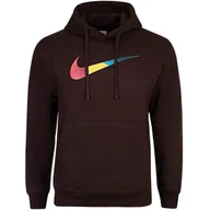 Bluzy męskie - Nike męska bluza dresowa brązowa z kapturem kangurka sportowa DM2394-237 S - miniaturka - grafika 1