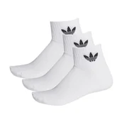 Skarpetki męskie - Skarpety adidas Mid-Cut Crew Socks 3 Pairs FT8529 - białe - miniaturka - grafika 1