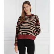 Swetry damskie - Desigual Sweter | Regular Fit | z dodatkiem wełny - miniaturka - grafika 1