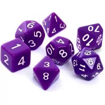 Rebel Kości Komplet do RPG Matowe Fioletowe - Akcesoria do gier planszowych - miniaturka - grafika 1