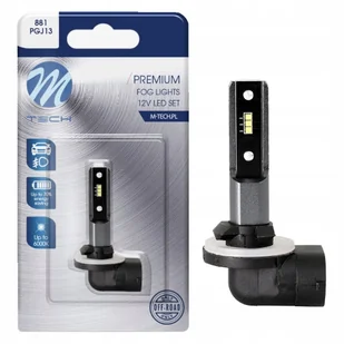 881 ŻARÓWKA LED H27 12V PGJ13 BIAŁA 6000K WHITE - Żarówki samochodowe - miniaturka - grafika 1