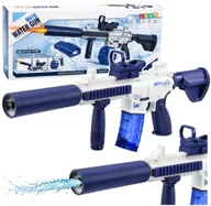 Zabawki militarne - Karabin Elektryczny Broń Pistolet Na Wodę M416 Niebieski 62 cm - miniaturka - grafika 1