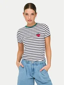 Koszulki i topy damskie - ONLY T-Shirt Heart 15318959 Biały Regular Fit - miniaturka - grafika 1