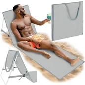 Leżaki ogrodowe - Leżak plażowy do opalania składany Dektri - miniaturka - grafika 1