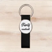 Breloki - Brelok na czarnym pasku z Twoim zdjęciem - miniaturka - grafika 1