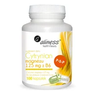 Odchudzanie i oczyszczanie - MEDICALINE Aliness Cytrynian magnezu 125 mg z B6 x 100 kaps - miniaturka - grafika 1