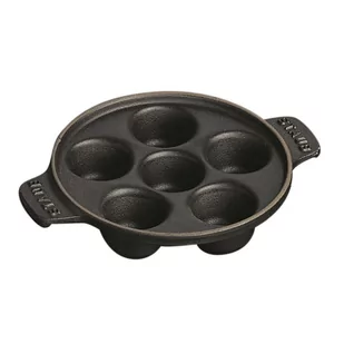 Staub Naczynie na Ślimaki 6 miejsc 14cm Czarne 40509-550-0 - Naczynia żaroodporne - miniaturka - grafika 1
