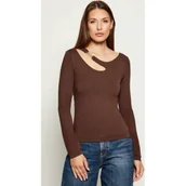 Bluzki damskie - GUESS Bluzka ELEANOR | Slim Fit - miniaturka - grafika 1