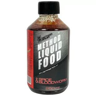 Dodatek Zanętowy Liquid Food Method Mania 250 Ml Hot Spice Bloodworm - Inne akcesoria dla wędkarzy - miniaturka - grafika 1