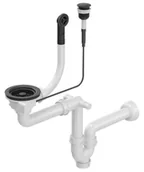 Syfony - QUADRON SYFON POWER COLOR PUSH-2-OPEN DO ZLEWOZMYWAKÓW Z GRANITU pure carbon - miniaturka - grafika 1