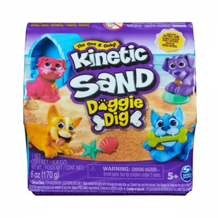 Kinetic Sand - Piasek kinetyczny z figurką pieska - figurka - Zabawki kreatywne - miniaturka - grafika 1