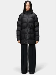 Rains Kurtka zimowa 15160 Czarny Relaxed Fit - Kurtki damskie - miniaturka - grafika 1