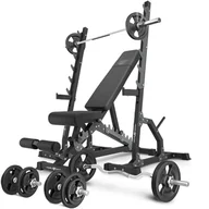 Ławki treningowe - Zestaw do treningu siłowego Marbo Sport ławka regulowana i dodatkowe akcesoria - miniaturka - grafika 1