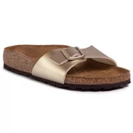 Klapki i japonki damskie - Birkenstock Klapki Madrid Bs 1016107 Gold - miniaturka - grafika 1