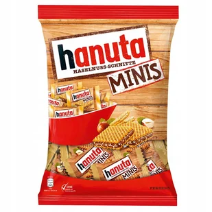 Hanuta minis wafelki z kremem i orzechami 220g - Przekąski dla dzieci - miniaturka - grafika 1