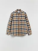 Koszule męskie - Reserved - Koszula regular fit w kratę - wielobarwny - miniaturka - grafika 1