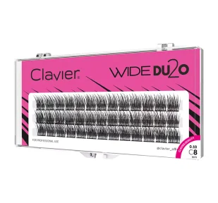 Kępki Rzęs Clavier WIDE Du2o mini paski 8mm - Sztuczne rzęsy i akcesoria - miniaturka - grafika 1