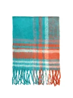Apaszki i szaliki damskie - SZALIK SOFT TURQUOISE - WŁOCHY - miniaturka - grafika 1
