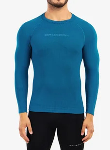 Bluza termoaktywna Brubeck 3D Run PRO LS Shirt - blue - Bluzy sportowe męskie - miniaturka - grafika 1
