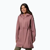 Odzież trekkingowa damska - Kurtka softshell damska Columbia Weekend Adventure II Long Shell - miniaturka - grafika 1