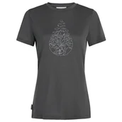 Koszulki sportowe damskie - Koszulka damska Icebreaker Women Merino 150 Tech Lite SS Tee Hike Path Rozmiar: S / Kolor: szary - miniaturka - grafika 1