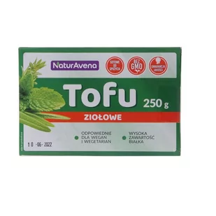 NATURAVENA NATURAVENA TOFU ZIOŁOWE KOSTKA 250G Zakupy dla domu i biura! 50666452 - Produkty wegańskie i wegetariańskie - miniaturka - grafika 1