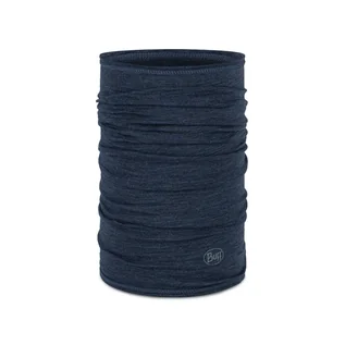 Czapki i chusty sportowe damskie - Chusta wielofunkcyjna z wełny merynosów Buff Merino Lightweight Solid Night Blue - grafika 1