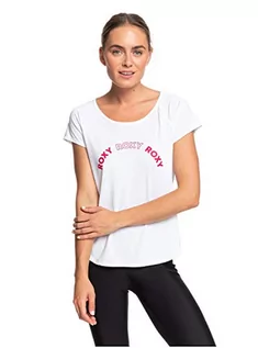 Koszulki i topy damskie - Roxy Keep Training - koszulka sportowa dla kobiet Knit Top, jasny biały, M - grafika 1