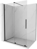 Ścianki i drzwi prysznicowe - Mexen Velar drzwi prysznicowe rozsuwane Walk-in 150 cm, transparent, czarne - 871-150-000-03-70 - miniaturka - grafika 1