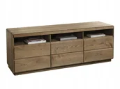 Szafki RTV - Duża Komoda Pod Telewizor Do Salonu Drewniana - miniaturka - grafika 1