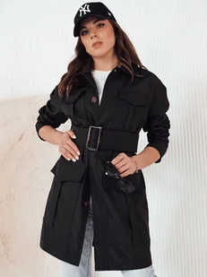 Płaszcz damski VERMONT czarny Dstreet NY0582-S - Płaszcze damskie - miniaturka - grafika 1