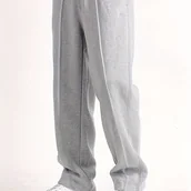 Inne - TEMU Męskie Casualowe Spodnie Dresowe z Sznurkiem, Eleganckie, Elastyczne - miniaturka - grafika 1