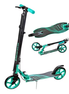Hulajnoga klasyczna Raven Anabel Black/Mint 200mm z hamulcem - Hulajnogi - miniaturka - grafika 1