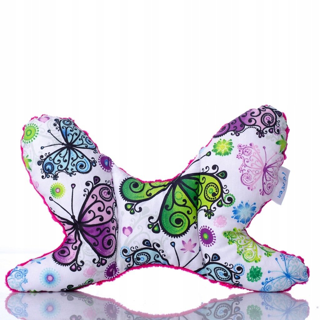 Poduszka Podróżna Motylek Antywstrząsowy Minky