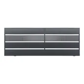 Ogrodzenia - Brama przesuwna Olaf ocynk RAL7016 struktura 400 x 158 cm bez przeciwwagi prawa - miniaturka - grafika 1