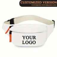 Torebki damskie - TEMU Damska Torba na Pas z Logo/Napisem - Lekka i Wytrzymała Torba na Pas z Regulowanym Paskiem, Zamkiem Błyskawicznym i Płytką z Logo - Idealna na - miniaturka - grafika 1