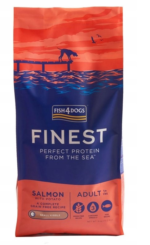 FISH4DOGS Finest Small breed Łosoś - sucha karma dla psa - 6kg
