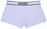 Majtki męskie - Szare, męskie, bawełniane bokserki BADEX S - miniaturka - grafika 1