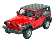 Samochody i pojazdy dla dzieci - WELLY 2007 JEEP WRANGLER CZERWONY Z DACHEM 1:24 22489 - miniaturka - grafika 1