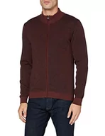 Kurtki męskie - Pierre Cardin Męska kurtka z dzianiny Bicolor Structure, czerwony, S - miniaturka - grafika 1