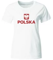Koszulki sportowe damskie - Koszulka Kibica Reprezentacji Polski. Koszulka Damska Dla Kibica, Biała, Roz. S - miniaturka - grafika 1