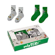 Skarpetki dla dzieci - Zestaw dziecięcych skarpet w zwierzęta r.30/35 - mixTURY Oposy - miniaturka - grafika 1