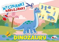 Zabawki kreatywne - Dinozaury. Wycinanki naklejanki - książka - miniaturka - grafika 1