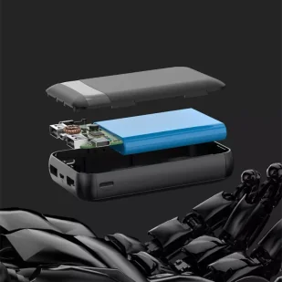 Dudao przenośny powerbank USB 10000mAh biały (K3Pro mini) - Powerbanki - miniaturka - grafika 3
