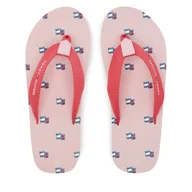 Buty dla dziewczynek - Japonki Tommy Hilfiger T3A8-33807-0058X S Różowy - miniaturka - grafika 1