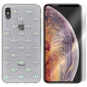 Etui i futerały do telefonów - Etui Do Iphone Xs Max Pokrowiec Adidas + Szkło 9H - miniaturka - grafika 1