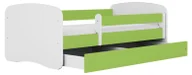 Łóżka dla dzieci i młodzieży - Łóżko dla dziecka z szufladą 70x140 zielone M6-M05 - miniaturka - grafika 1