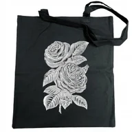 Torby i wózki na zakupy - Torba na zakupy nadruk kwiaty RÓŻE - miniaturka - grafika 1