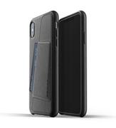 Etui i futerały do telefonów - Mujjo Full Leather Wallet Etui Skórzane Na Karty do iPhone Xs Max Black CS-102-BK Mujjo-CS-102-BK - miniaturka - grafika 1